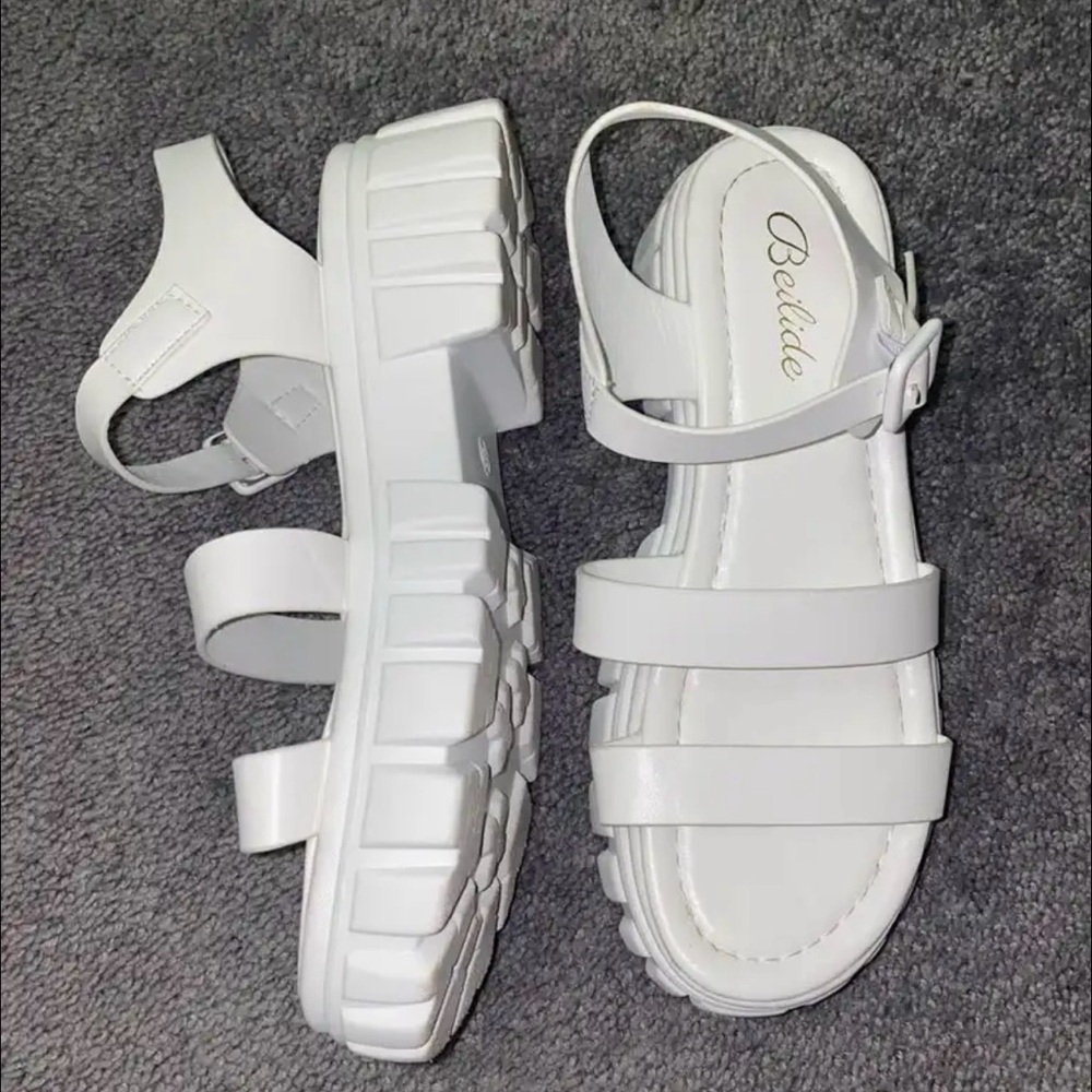 White Strappy Sandals